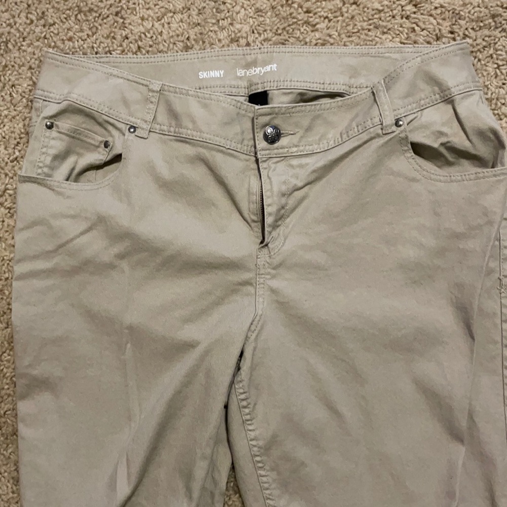 Lane Bryant Beige Jeans